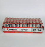 12 X 4 = 48 Eurobatt R6 AA Batterien